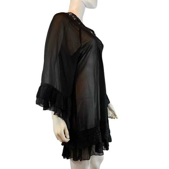 Mariarerio Sheer Ruffle Night Gown - Picture 5 of 11